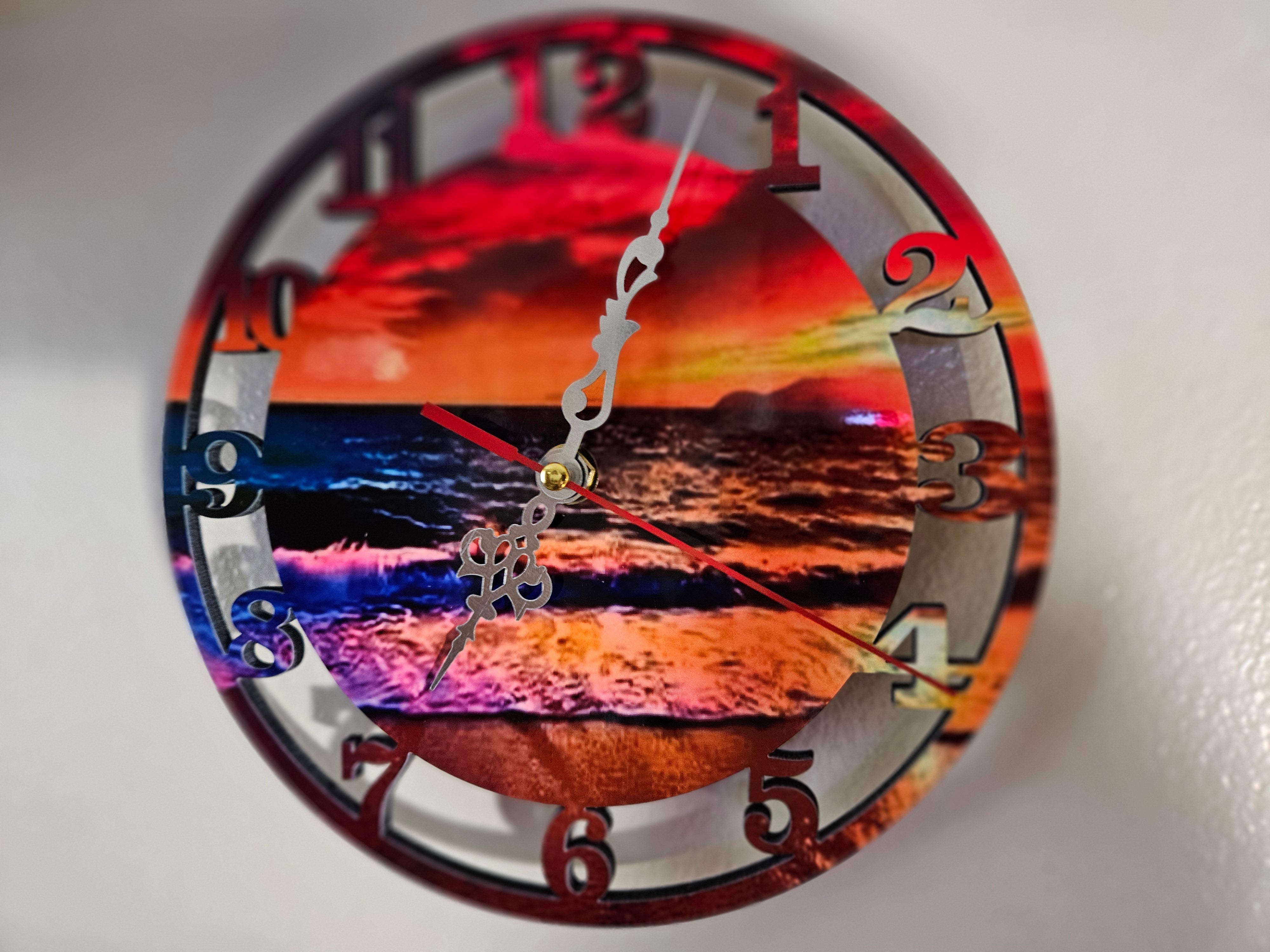 Sunset Clock – Cheryls Creative Crafts