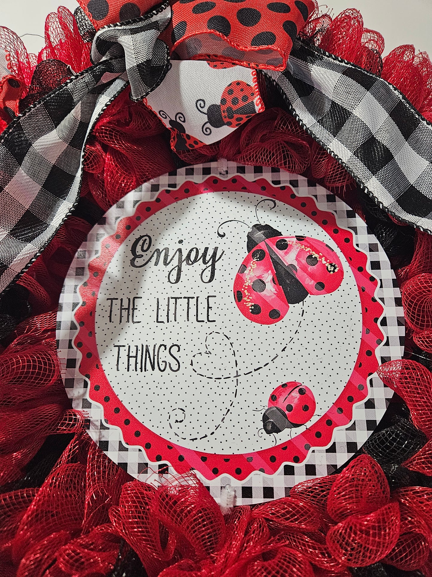 Ladybug Wreath