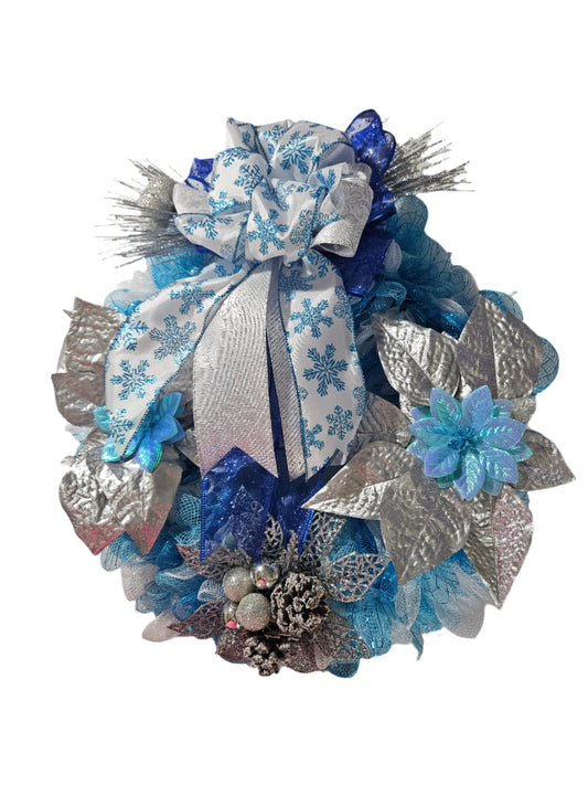 Blue and Silver Wreath